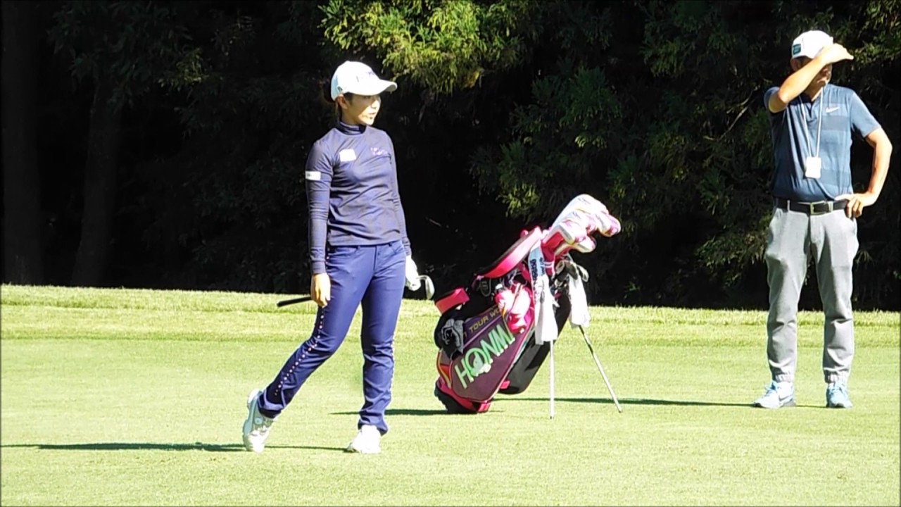 【笠りつ子】りっちゃんの練習ラウンドに密着