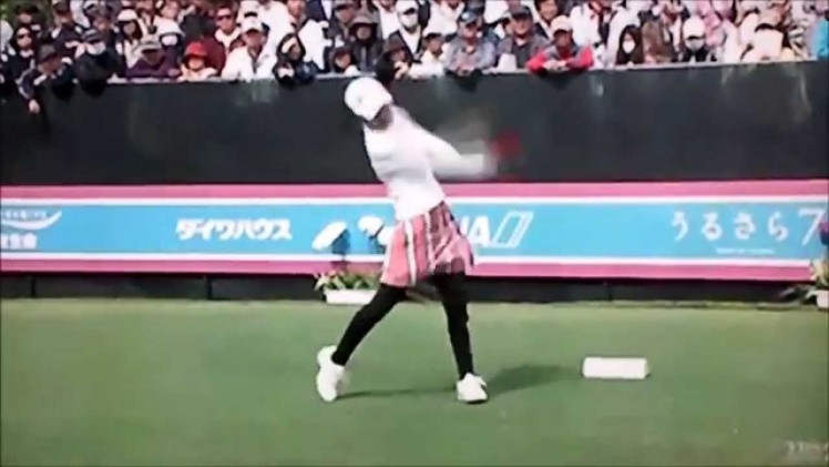 女子プロゴルファー ドライバーショット 54名連続