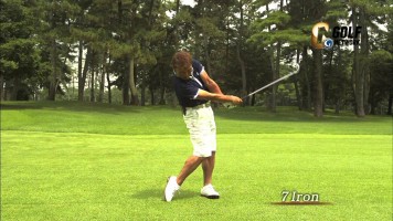 米ツアー３勝 丸山茂樹プロ 7アイアン　スロー再生