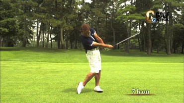 米ツアー３勝 丸山茂樹プロ 7アイアン　スロー再生